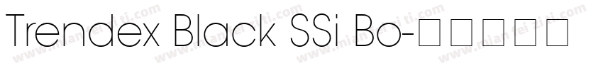 Trendex Black SSi Bo字体转换
